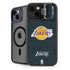 NBA Los Angeles Lakers Black Primary Logo iPhone 14 Kickstand Case
